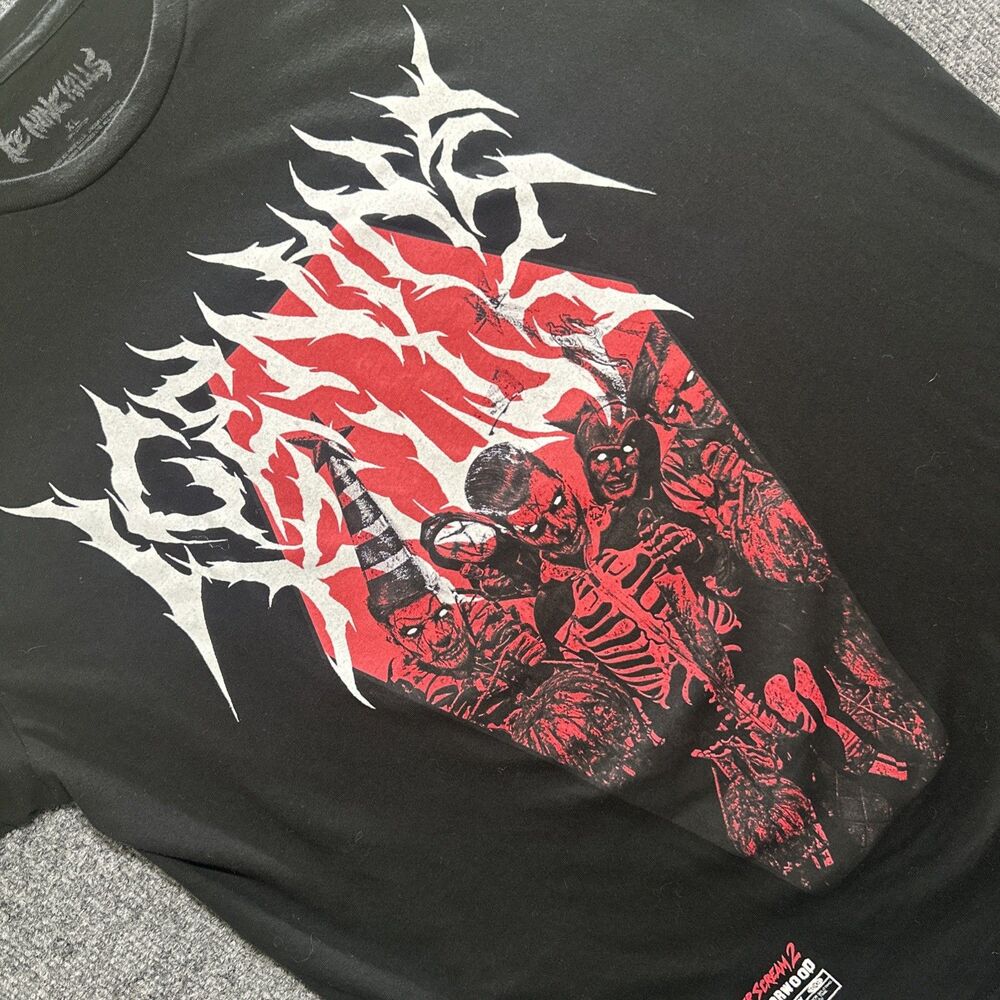 Ice Nine Kills Silver Scream 2 Horror wood Tee Men’s Size XL Graphic T Shirt